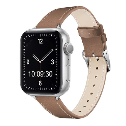 Schlankes Apple Watch-Armband mit Kontrastnaht