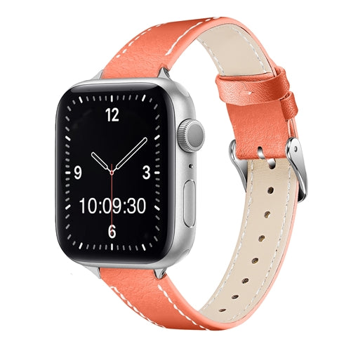 Slim Contrasting Stitch Apple Watch Strap