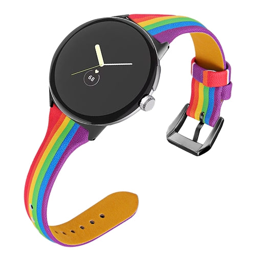 Schlankes Google Pixel-Uhrenarmband aus Leder